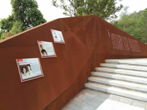 柳江耐候钢挡土墙
